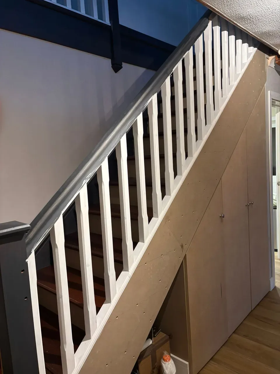 Rooms cleared and prepared at the start of an interior refurbishment
